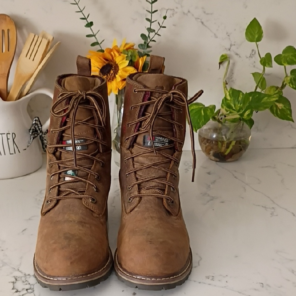 Kodiak Waterproof Oil Slip-Resistant Sole Steel Point Boots For Women
